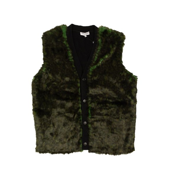 OPENING CEREMONY Multicolored Leopard Faux Fur Vest Size XS $350